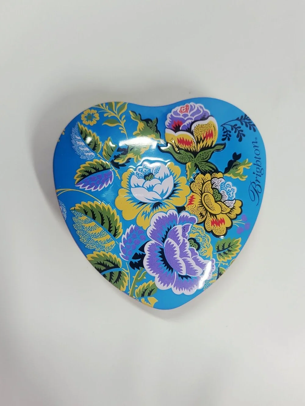 Brighton Heart-shaped Jewelry Tins Boxes Holders Lot Of 4